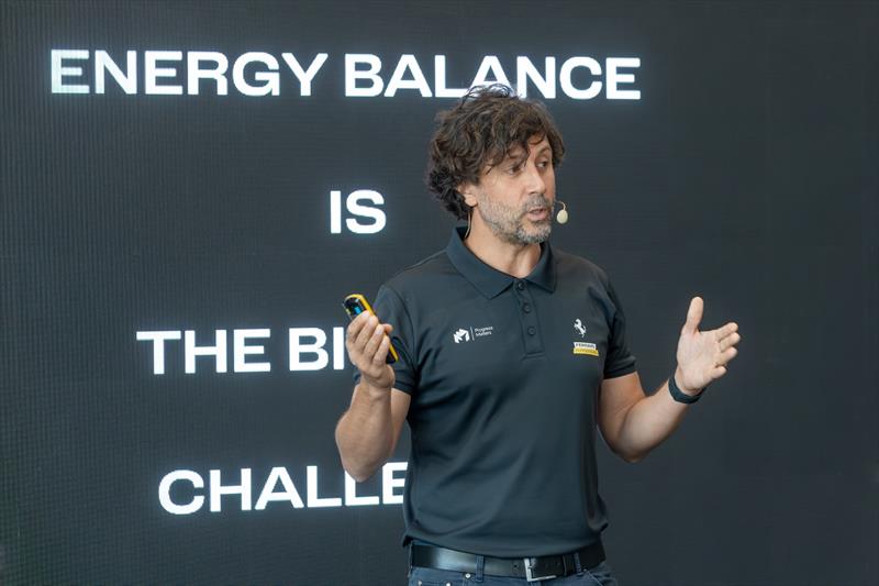 Marco Ribigini introducing the energy management system - photo © Gianluca Perticoni