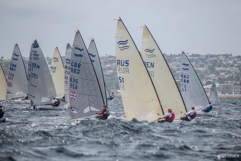 Day 4 of the 2017 Finn World Masters in Barbados photo copyright Claire ADB taken at Barbados Yacht Club and featuring the Finn class