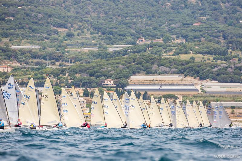 Start of Race 4 at the Finn World Masters - photo © Robert Deaves