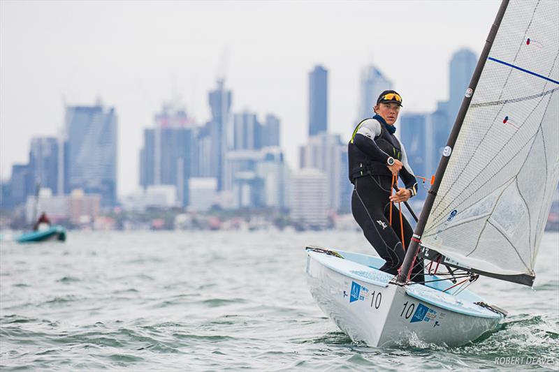 Australia's Jake Lilley in the Practice Race - Finn Gold Cup - Melbourne, Australia - photo © Robert Deaves