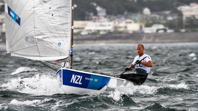 Tokyo2020 - Day 3 - July, 27, - Enoshima, Japan. Josh Junior (NZL) Finn class - photo © Richard Gladwell - Sail-World.com / nz