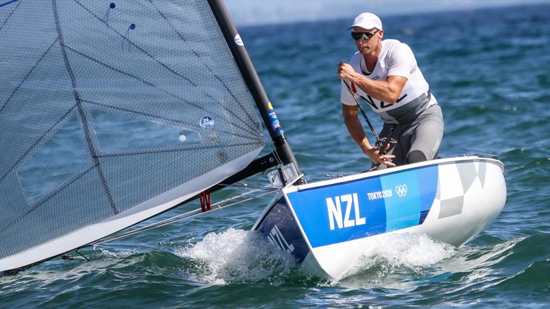 Josh Junior - Finn - Medal Race - Tokyo2020 - Day 8- August 1, 2021- Enoshima, Japan. - photo © Richard Gladwell - Sail-World.com/nz