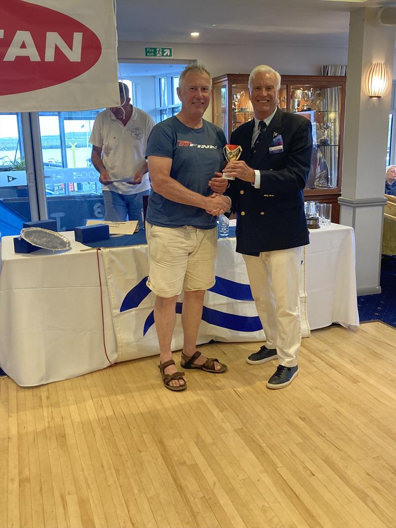 John Greenwood finishes 2nd in the Ronstan British Finn Nationals at Christchurch photo copyright Lotte Johnson & Gareth James taken at Christchurch Sailing Club and featuring the Finn class