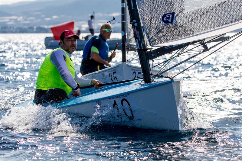 Filipe Silva, POR - Finn World Masters, Kavala photo copyright Robert Deaves taken at  and featuring the Finn class