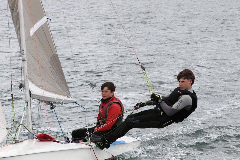 Silver fleet winners, David Evans and Mark Greer, in the Fireball Ulster Championship at Newtownards photo copyright Frank Miller taken at Newtownards Sailing Club and featuring the Fireball class