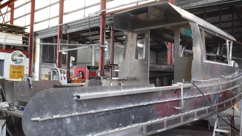 New Woolgoolga Marine Rescue boat construction - photo © Marine Rescue NSW