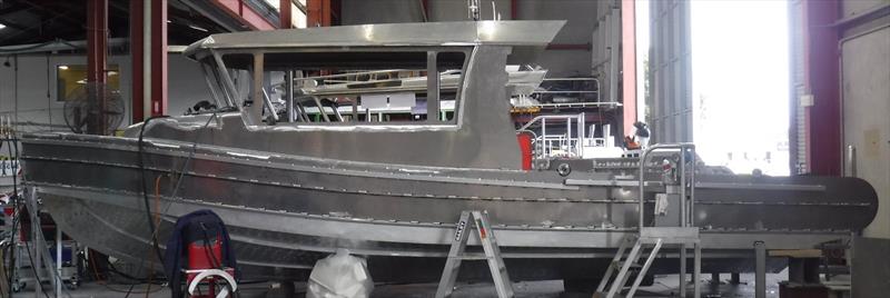 New Woolgoolga Marine Rescue boat construction - photo © Marine Rescue NSW