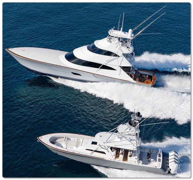 Viking 90 and Valhalla 55 - photo © Viking Yachts