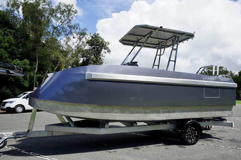 Tomahawk, a single engine, asymmetric hull catamaran photo copyright Blue Diamond Marine taken at  and featuring the Fishing boat class