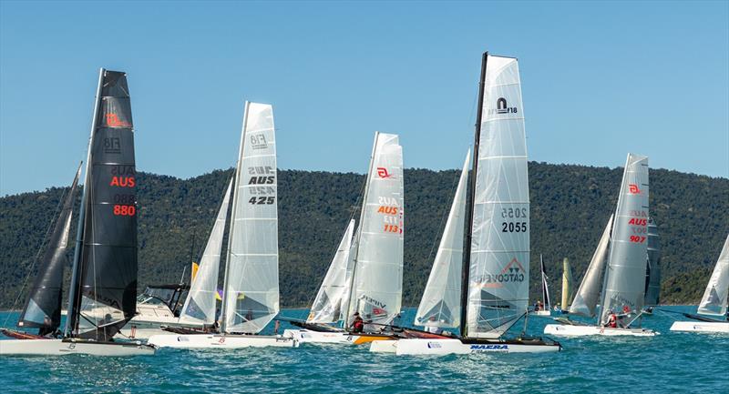 Conditions are on song for F16s and F18s at Airlie Beach Race Week - photo © Shirley Wodson