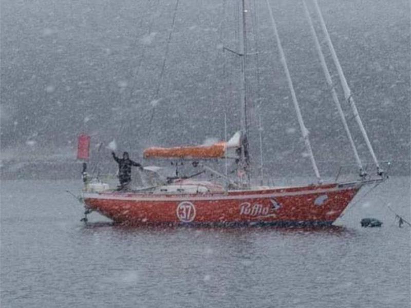 Ian got a chilly outing from Picton Island but certainly enjoyed Mark and Caroline's company - photo © Jonathan Adventure Sailing