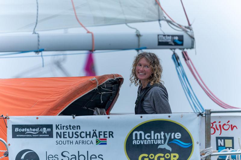 Kirsten Neuschäfer wins the Golden Globe Race 2022 photo copyright Ville des Sables d'Olonne taken at  and featuring the Golden Globe Race class