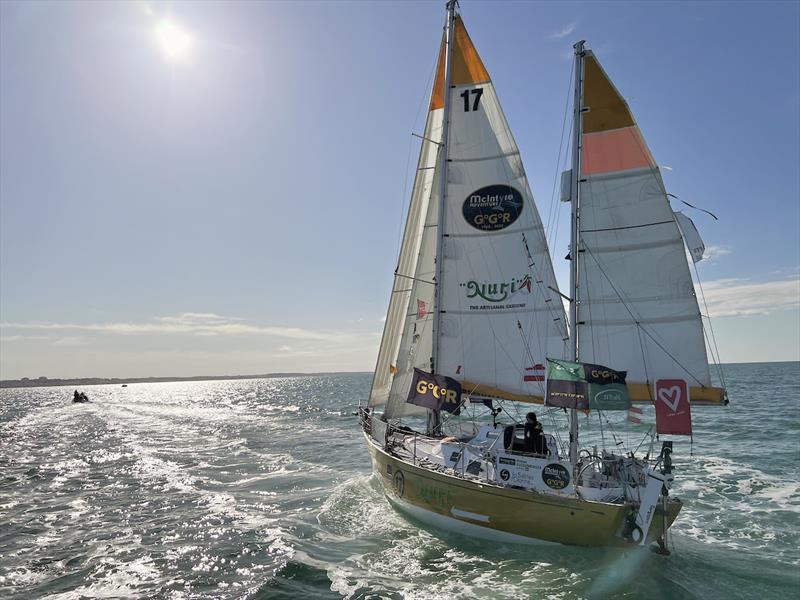 Nuri , a ketch-rigged Biscay 36 - Golden Globe Race - photo © GGR2022 / JJ & DD