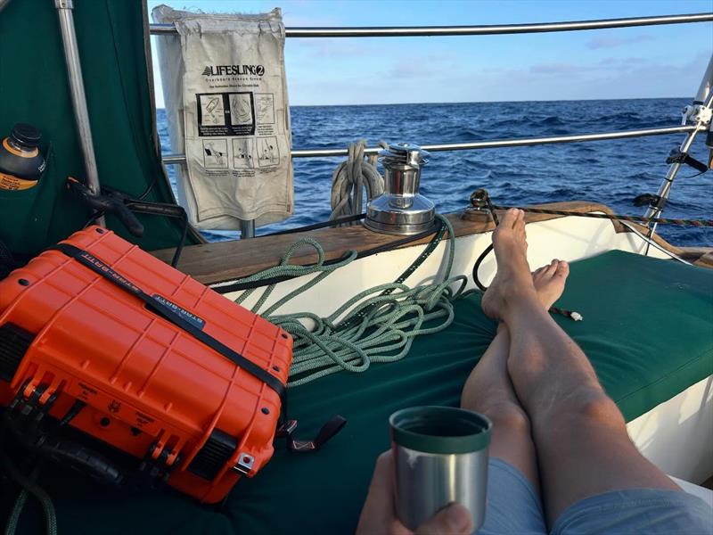 Life at sea, one mile—and one day—at a time. American skipper Colm Walker's Tayana 37 Mo Chuisle crosses the Atlantic after an extraordinary journey from the west coast of the United States, through the Panama Canal and the Caribbean - photo © Colm Walker / Mo Chuisle