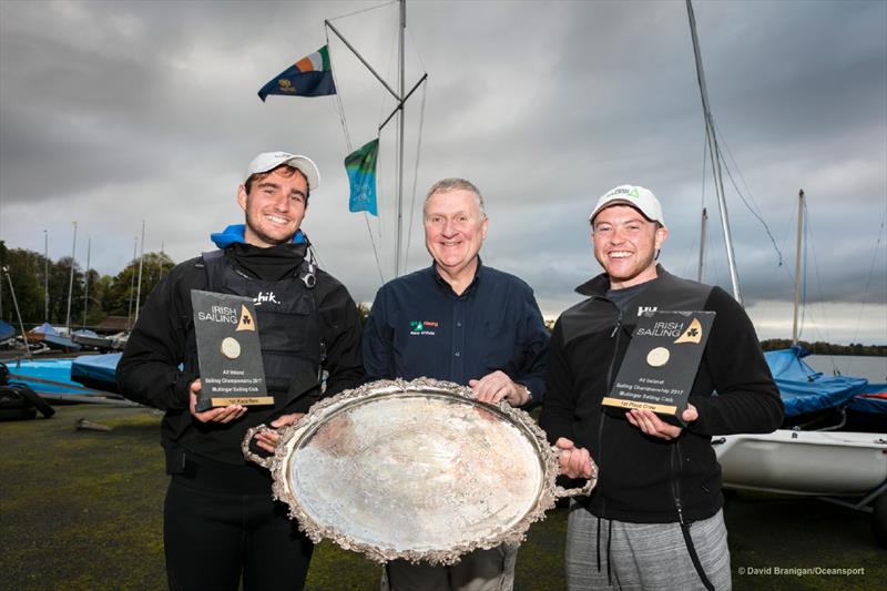 Fionn Lyden wins the All Ireland Sailing Championships at Mullingar photo copyright David Branigan / Oceansport taken at Mullingar Sailing Club and featuring the GP14 class