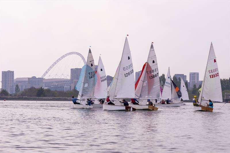 Wembley Stadium in the background during the GP14 Venetian Trophy at Welsh Harp - photo © Samina @bubs_photography