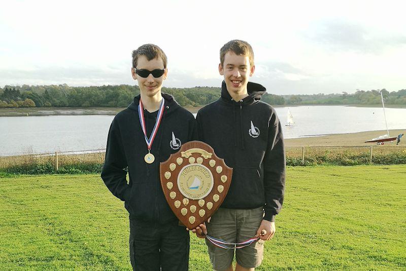 Patrick and Jonathan Hill win the Derbyshire Youth Sailing series photo copyright Joanne Hill taken at Staunton Harold Sailing Club and featuring the Graduate class