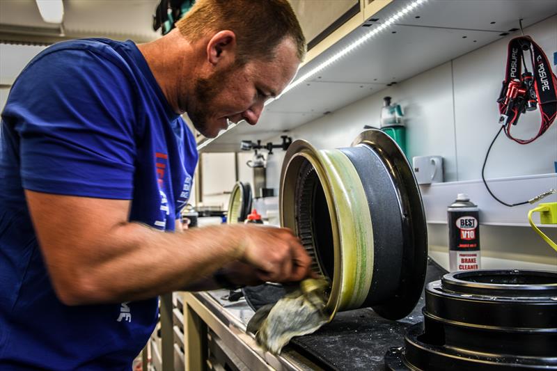 The Harken team servicing the Volvo Ocean Race yachts in Cape Town - photo © Hannah Cotterell Media