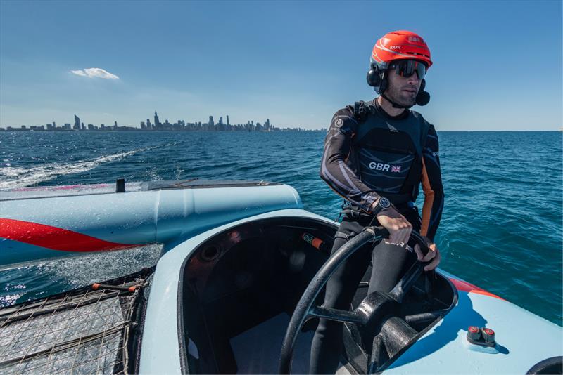 Ben Ainslie helming the GBR SailGP F50 photo copyright Henri-Lloyd taken at  and featuring the  class