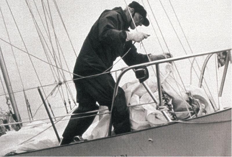 In 1966-67 Sir Francis Chichester becomes the first person to sail single-handedley around the world, whilst wearing the Henri-Lloyd Consort Jacket photo copyright Henri-Lloyd taken at  and featuring the  class