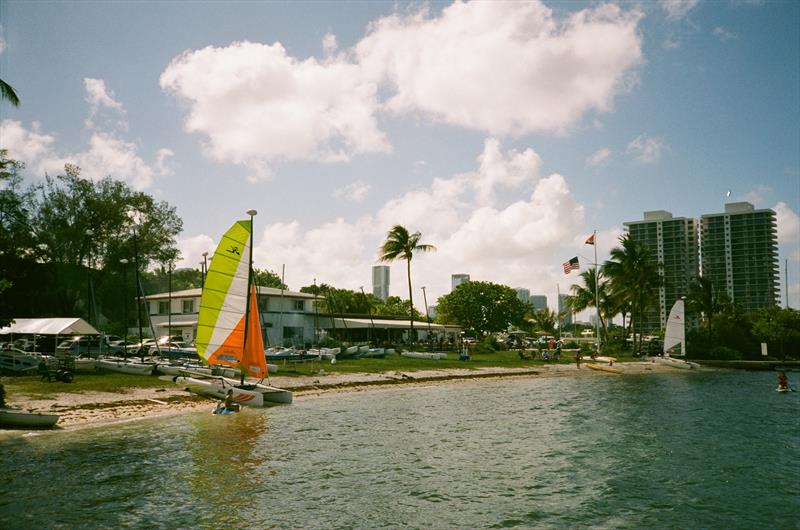 Finishing area for the beach cats that are sailing in the Annual Conch Charity Cup - photo © Image courtesy of Drew Mouacdie 