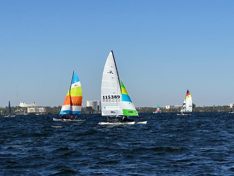 Racecourse action at the Bluster Regatta - photo © Lisa Herendeen