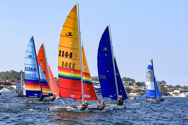 Div3 Multihull start on Zhik Combined High Schools (CHS) Sailing Championships Day 1 - photo © Red Hot Shotz Sports Photography / Chris Munro