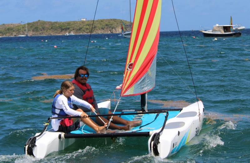 Sophia LaPlace (left) sailing with Randy LaPlace - photo © STSC / C. Bareuther