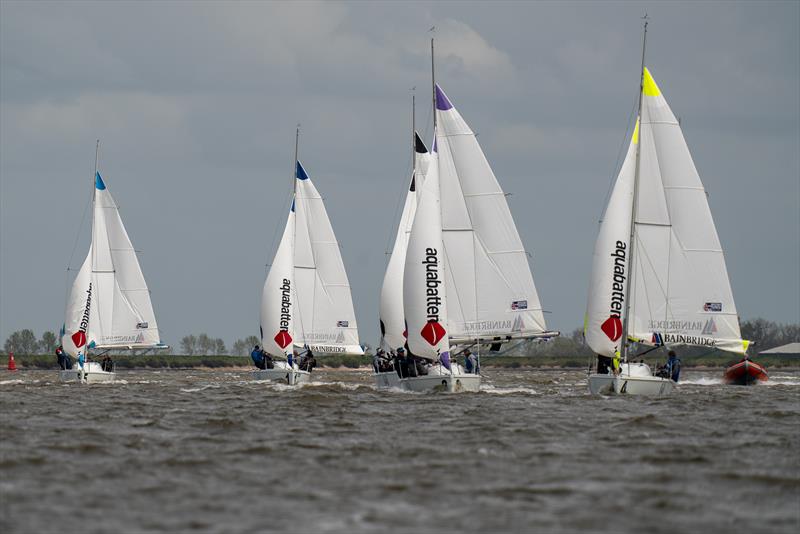 Close racing during the Keelboat Endeavour 2024 photo copyright Petru Balau Sports Photography / sports.hub47.com taken at Royal Corinthian Yacht Club, Burnham and featuring the 707 class