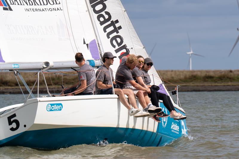 A Tiller the Hun / RCYC 707 number 5 sailing on Day 1 of Burnham Week 2025 - photo © Petru Balau Sports Photography / sports.hub47.com