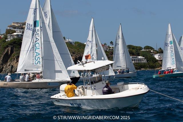 The 22-boat IC24 class sailed upwind and downwind in practice races - photo © Ingrid Abery / www.ingridabery.com