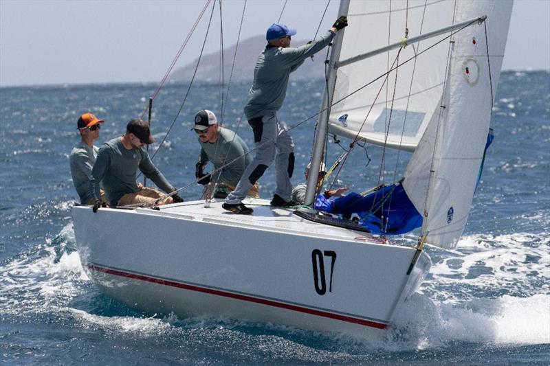 51st St. Thomas International Regatta Day 2: Puerto Rico's Marco Teixidor sailing Cachondo in the IC24 Class - photo © STIR / www.ingridabery.com