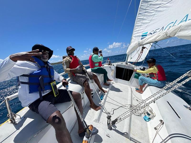 Team USVI Department of Tourism, third place finishers, at the 7th Annual USVI Hotel & Tourism Association Regatta - photo © STSC