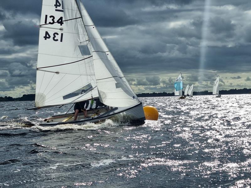 Simon Revill and Orla Doogue win the 2023 IDRA 14 Championship at Lough Ree photo copyright David Dickson taken at Lough Ree Yacht Club and featuring the IDRA 14 class