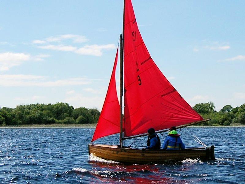 'Albany' sailed by Gail Varian and Nicky Schofield-Gray at the Irish 12 Foot Dinghy Championship at Lough Ree photo copyright John Malone taken at Lough Ree Yacht Club and featuring the International 12 class