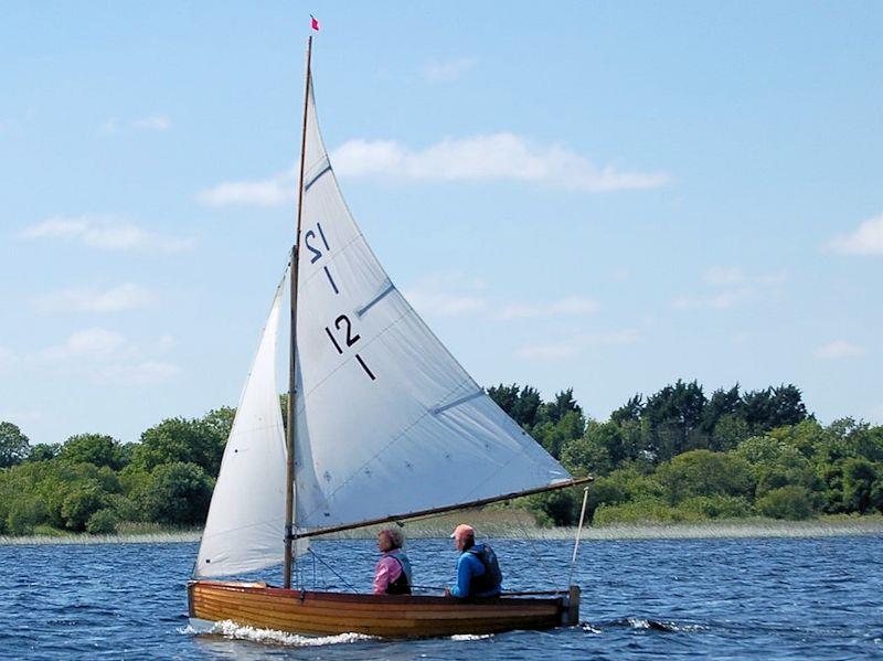 'Sgadan' sailed by Ian and Jenny Magowan at the Irish 12 Foot Dinghy Championship at Lough Ree photo copyright John Malone taken at Lough Ree Yacht Club and featuring the International 12 class