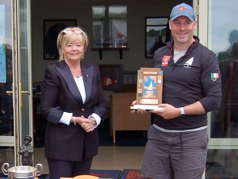 Mark Delany wins the Cora Trophy at the Irish 12 Foot Dinghy Championship at Lough Ree photo copyright John Malone taken at Lough Ree Yacht Club and featuring the International 12 class