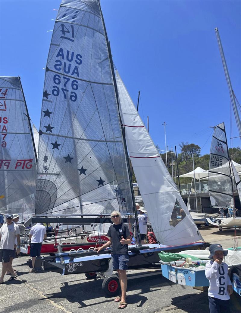 Colin Coates and Joker photo copyright BRYC taken at Black Rock Yacht Club, Australia and featuring the International 14 class