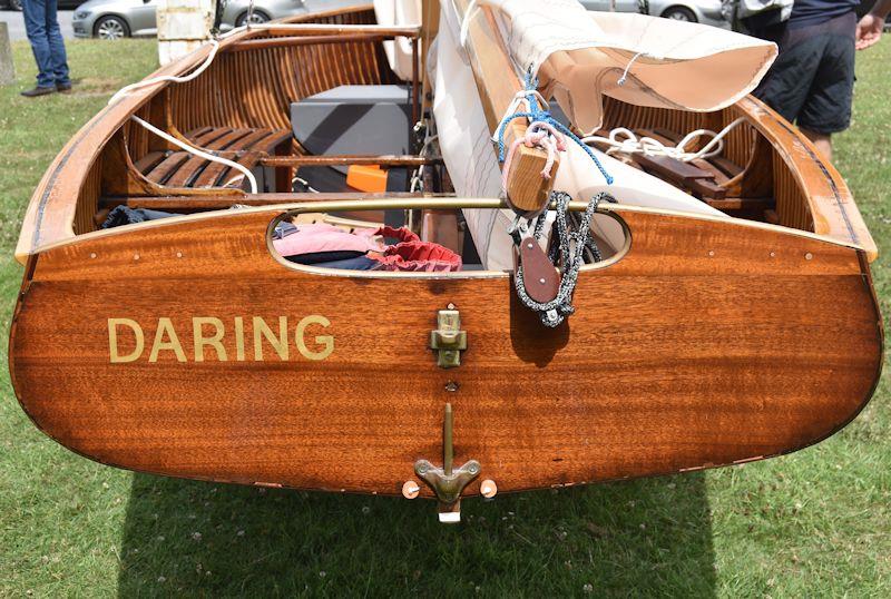 The 93 year old Daring looked stunning and very close to her original set up photo copyright Dougal Henshall taken at Grafham Water Sailing Club and featuring the International 14 class