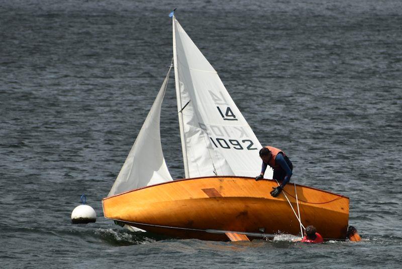 14s have never been the easiest of boats to sail and the crews have to be on their game  photo copyright Dougal Henshall taken at Grafham Water Sailing Club and featuring the International 14 class