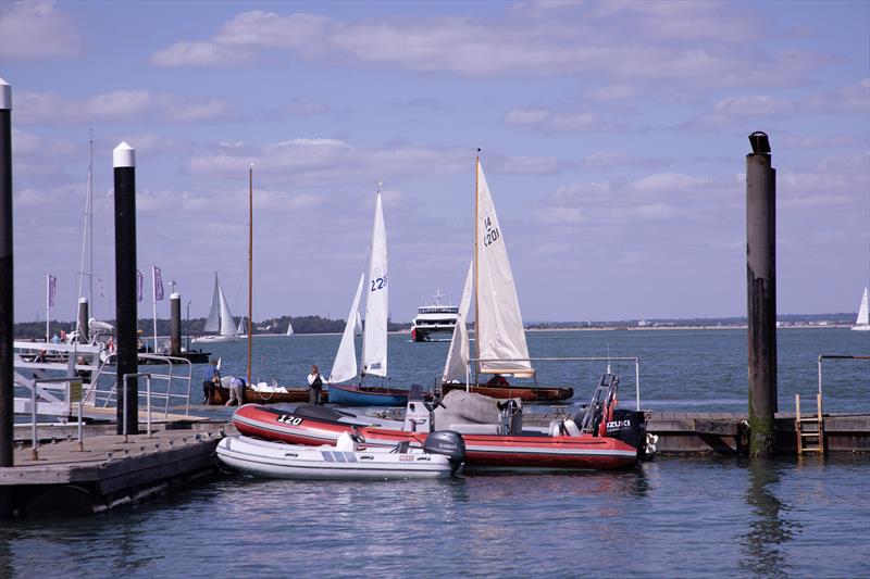 UF50 Celebration in Cowes photo copyright Simon Terry taken at Royal London Yacht Club and featuring the International 14 class