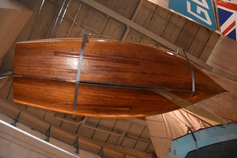 The Prince of Wales Cup winner of 1938, Thunder and Lightning, at the National Maritime Museum photo copyright Dougal Henshall taken at  and featuring the International 14 class
