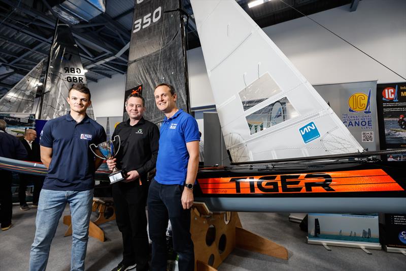 Glen Truswell's International Canoe wins the Concours d'Elegance at the RYA Dinghy & Watersports Show 2022 photo copyright Paul Wyeth / www.pwpictures.com taken at RYA Dinghy Show and featuring the International Canoe class