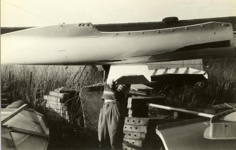 Back in the mid-1980s, if you wanted radical thinking and innovation then the place to go was the (in)famous Workshop 6a, where ideas came so thick and fast they made you thirsty! photo copyright Ian Ridge taken at Weston Sailing Club and featuring the International Moth class