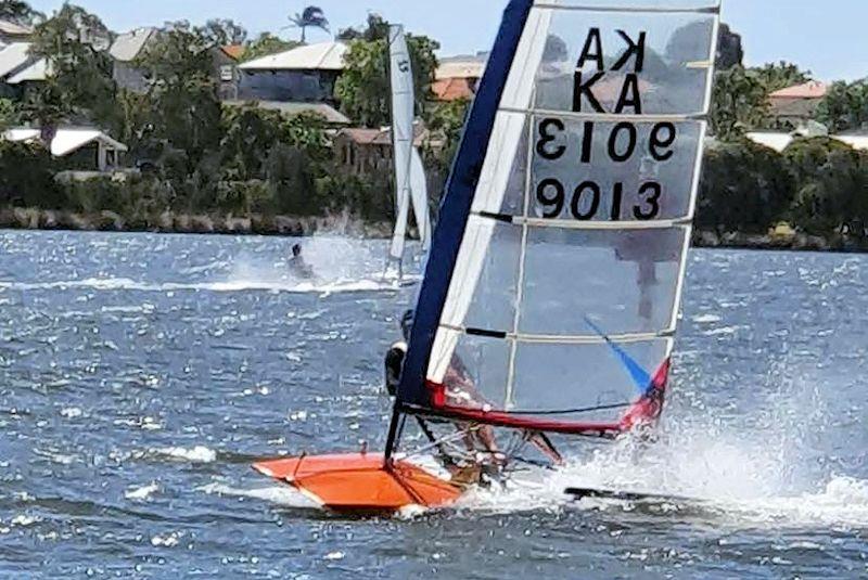 With breeze and flat water a tunnel scow Moth is just about the most fun you could have in an 11ft unexpensive dinghy photo copyright Scow & Lowriders Australia taken at  and featuring the International Moth class