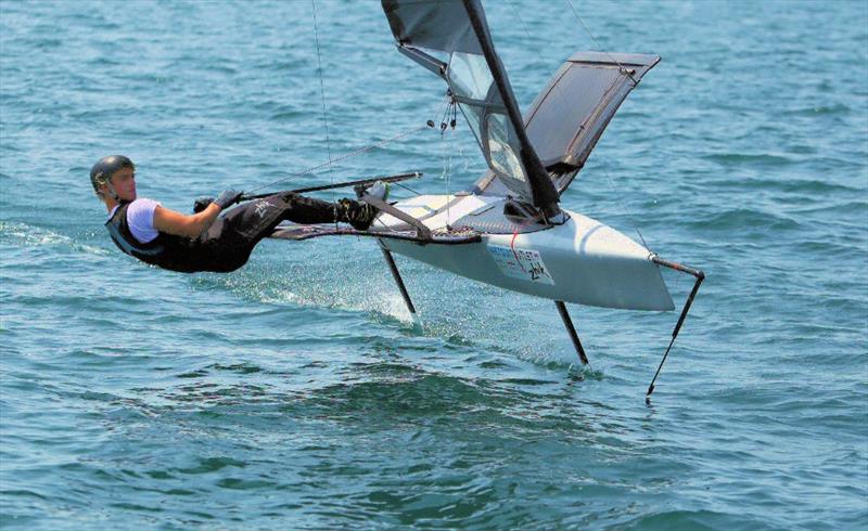 Jacob Pye (NZL) - Day 5 of the Wetsuit Outlet and Zhik International Moth World Championship 2023 - photo © Mark Jardine / IMCAUK