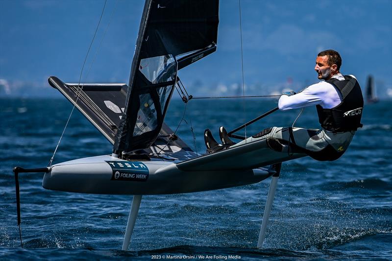 Foiling Week Malcesine - Giles Scott (UK) - Moth Class Racing - photo © Martina Orsini / WeAreFoiling Media