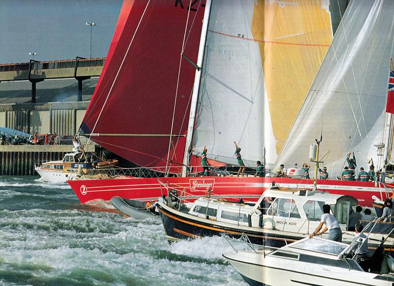 Steinlager 2 - Finish 1989/90 Whitbread Round the World Race - Southampton - photo © Barry Pickthall / PPL