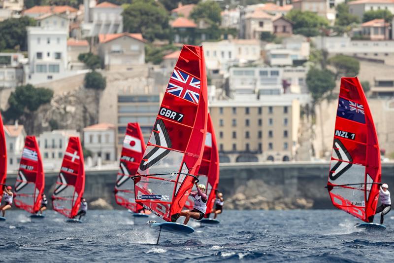 Veerle  ten Have (NZL) - iQFoil- Paris 2024 Olympic Sailing Test Event, Marseille, France - Day 1  - July 11, 2023 photo copyright Sander van der Borch / World Sailing taken at  and featuring the iQFoil class
