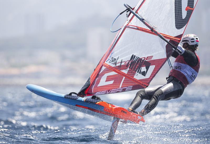 Veerle ten Have (NZL) -  iQFoil - Paris 2024 Olympic Sailing Test Event, Marseille, France - Day 7 - July 15, 2023 - photo © Sander van der Borch / World Sailing